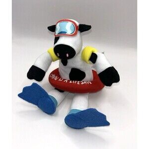 Chick-fil-A Cow Plush - Chikin Is A Lifesaver - Summer Swimmer 2021 - 9” Toy